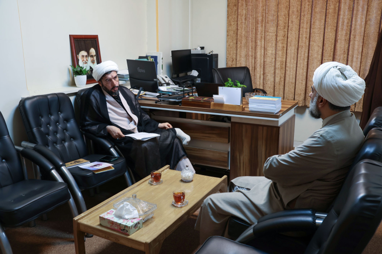 جلسه مدیر مرکز با قائم مقام مرکز تدوین متون حوزه برگزار شد