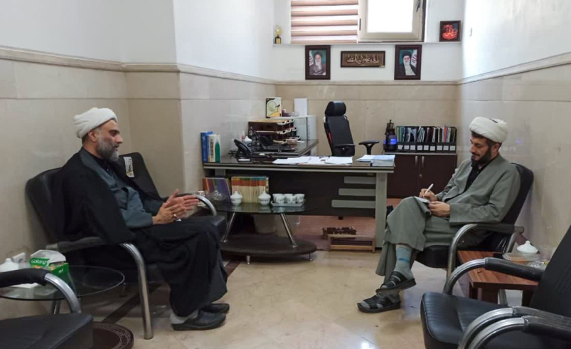 جلسه با حجت الاسلام عباسی معاونت پژوهش حوزه های علمیه